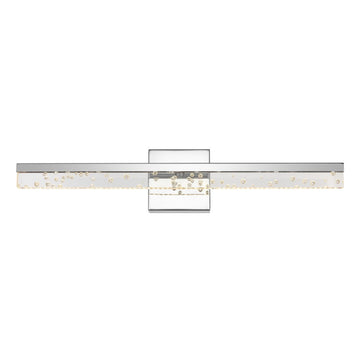 Mario Modern Contemporary 360-Degree Rotatable Iron/Seeded Acrylic Integrated LED Vanity Light - JONATHAN Y